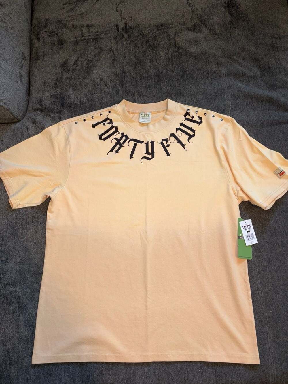 Hype Market45 Forty Five Graphic T-Shirt Size L Dune New